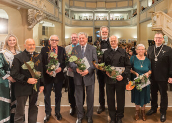 Verleihung des Bürgerpreises der Stadt Freiberg 2018 an die Mitglieder der AG Pochrad Verleihung des Bürgerpreises der Stadt Freiberg 2018